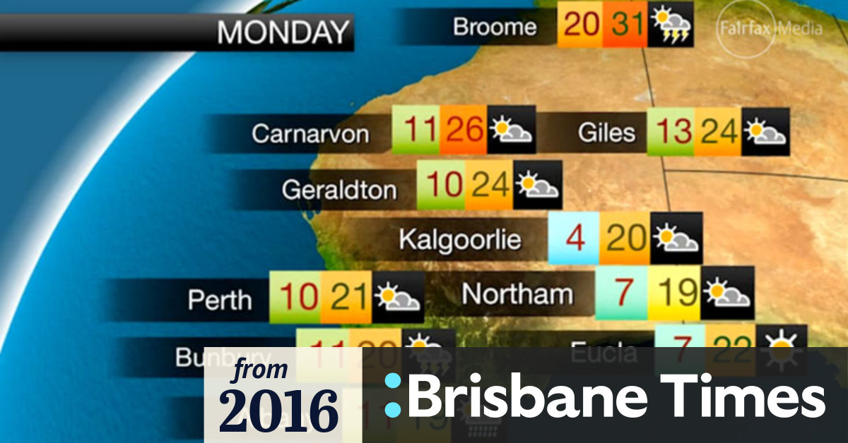 Video WA Weather forecast